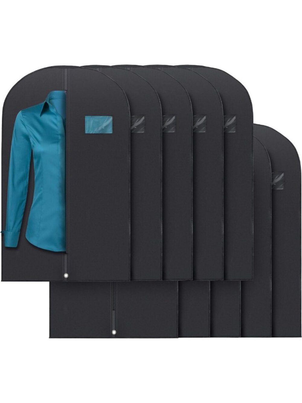 40" Black Travel Garment Bag | Suit Cover for Easy Packing & Storage